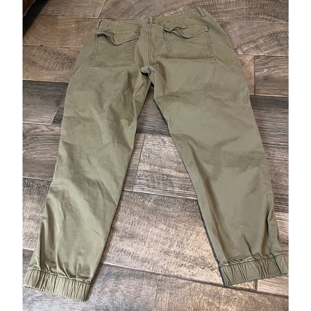 American Eagle Outfitters Olive Green Stretch Jogger Pants Womens 14 Regular